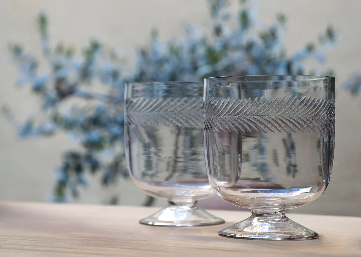CUT GLASS CANDLE HOLDER