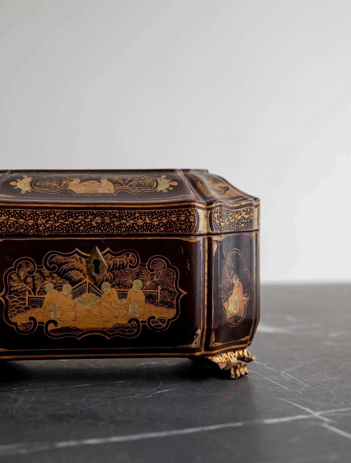 CAJA DE TÉ CHINA DE LA DINASTÍA QING