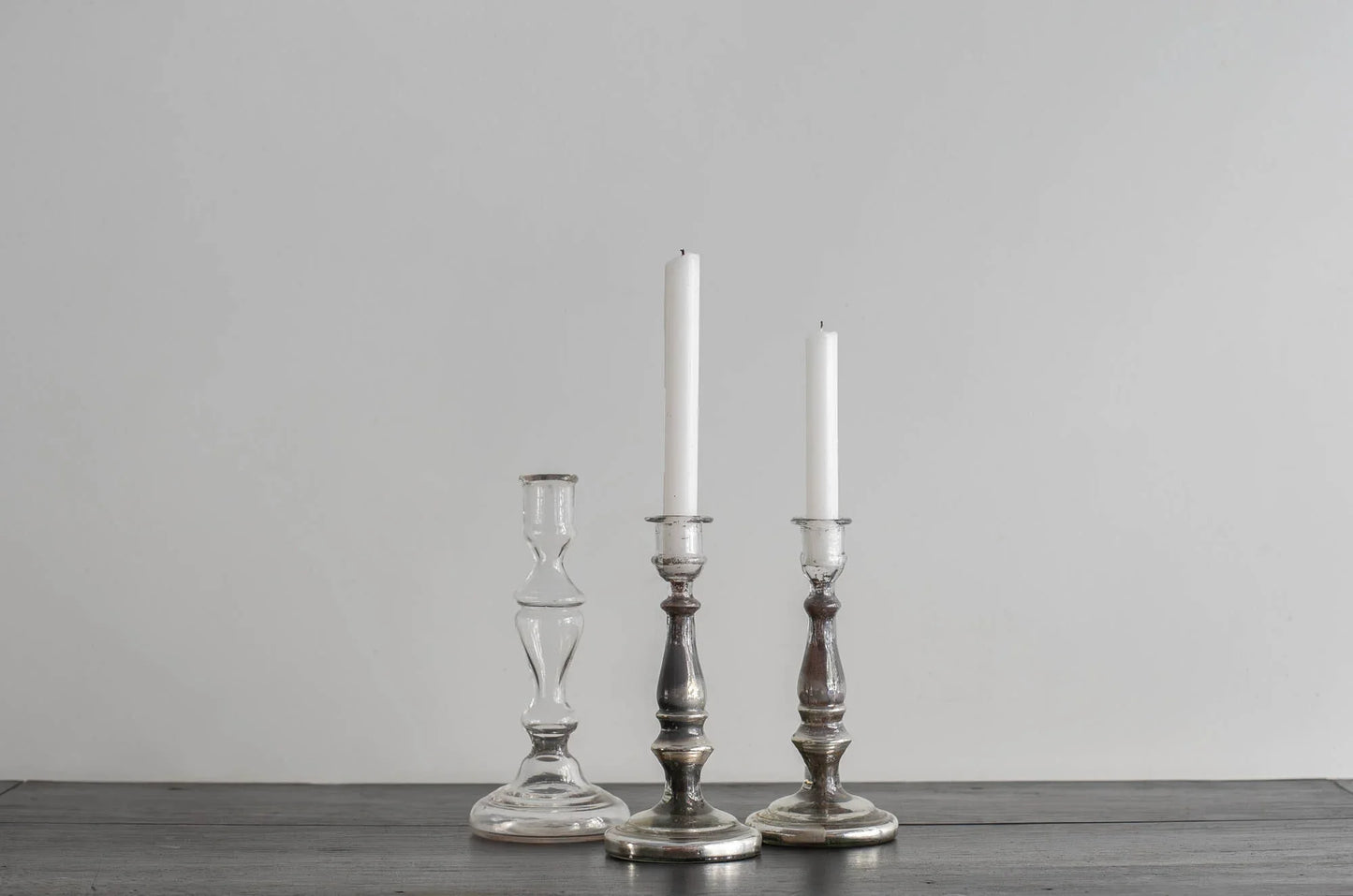 CANDELEROS DE CRISTAL SOPLADO