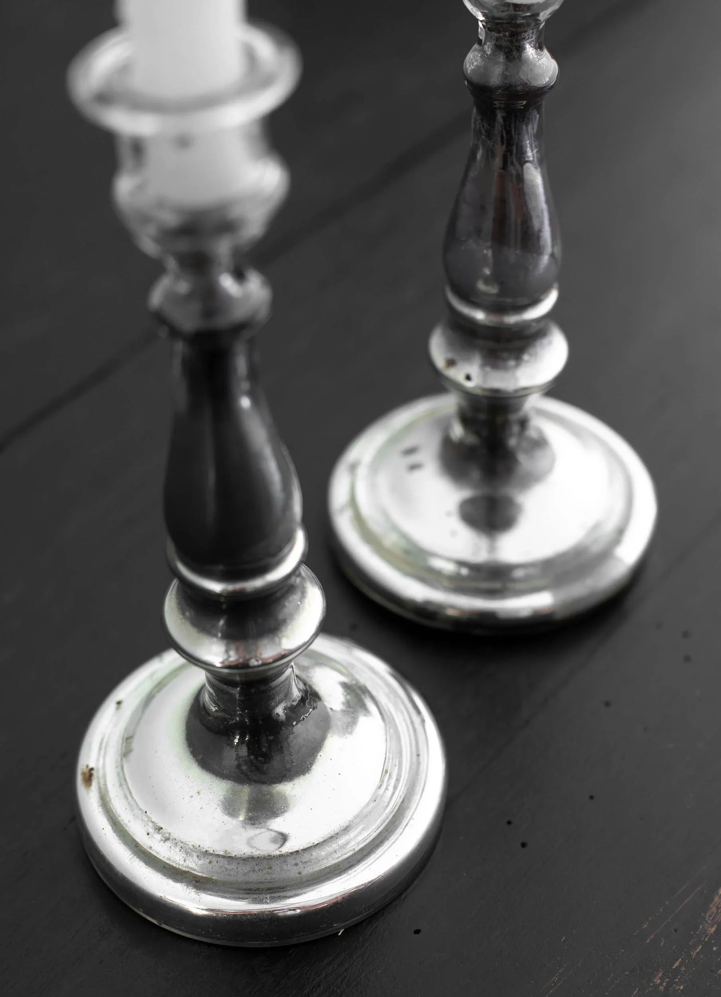 CANDELEROS DE CRISTAL SOPLADO