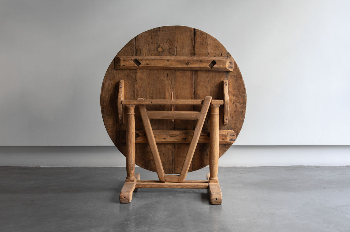 Mesa plegable en madera de castaño
