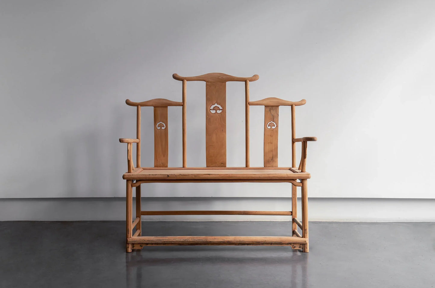 BANCO CHINO EN MADERA DE OLMO