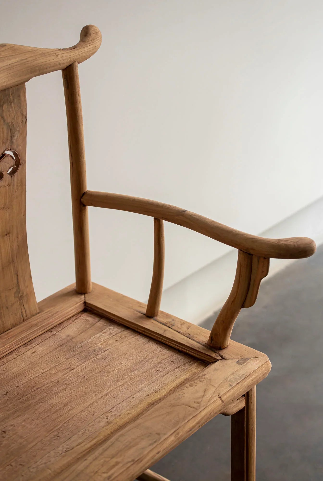 BANCO CHINO EN MADERA DE OLMO