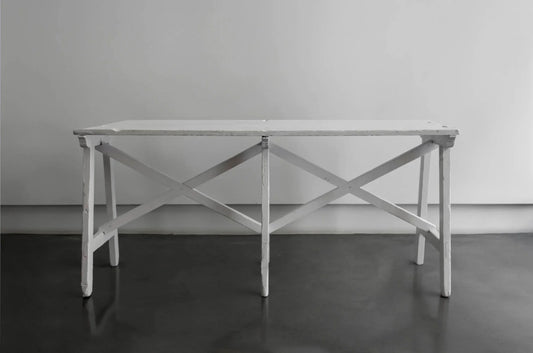 WHITE LACQUERED ANDALUSIAN CONSOLE