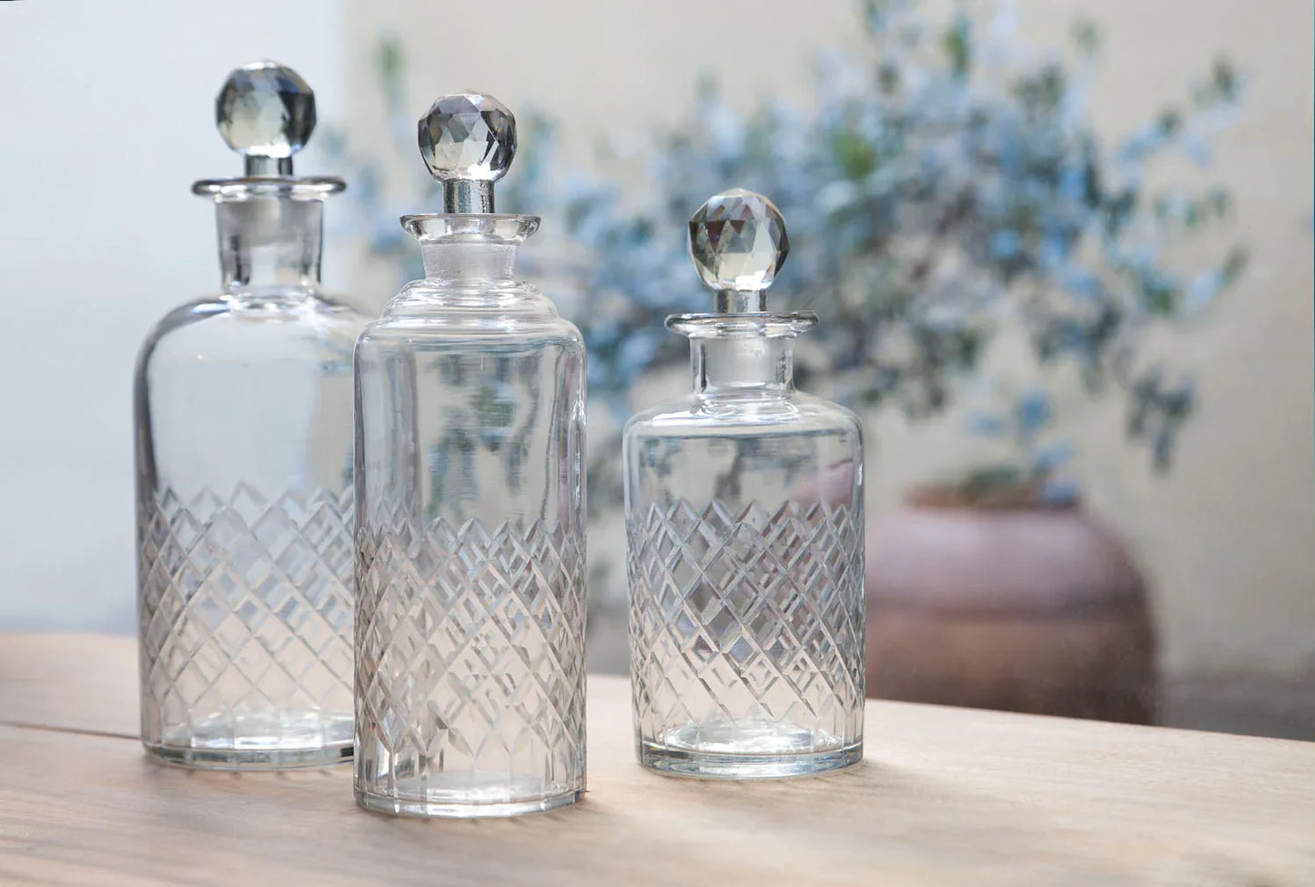 PLATEAUX EN VERRE TAILLE DIAMANT