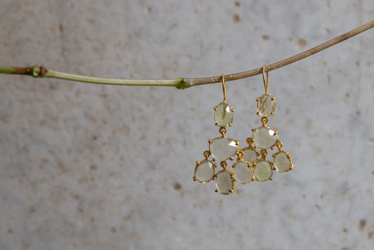 EARRINGS WITH LEMON TOPAZ